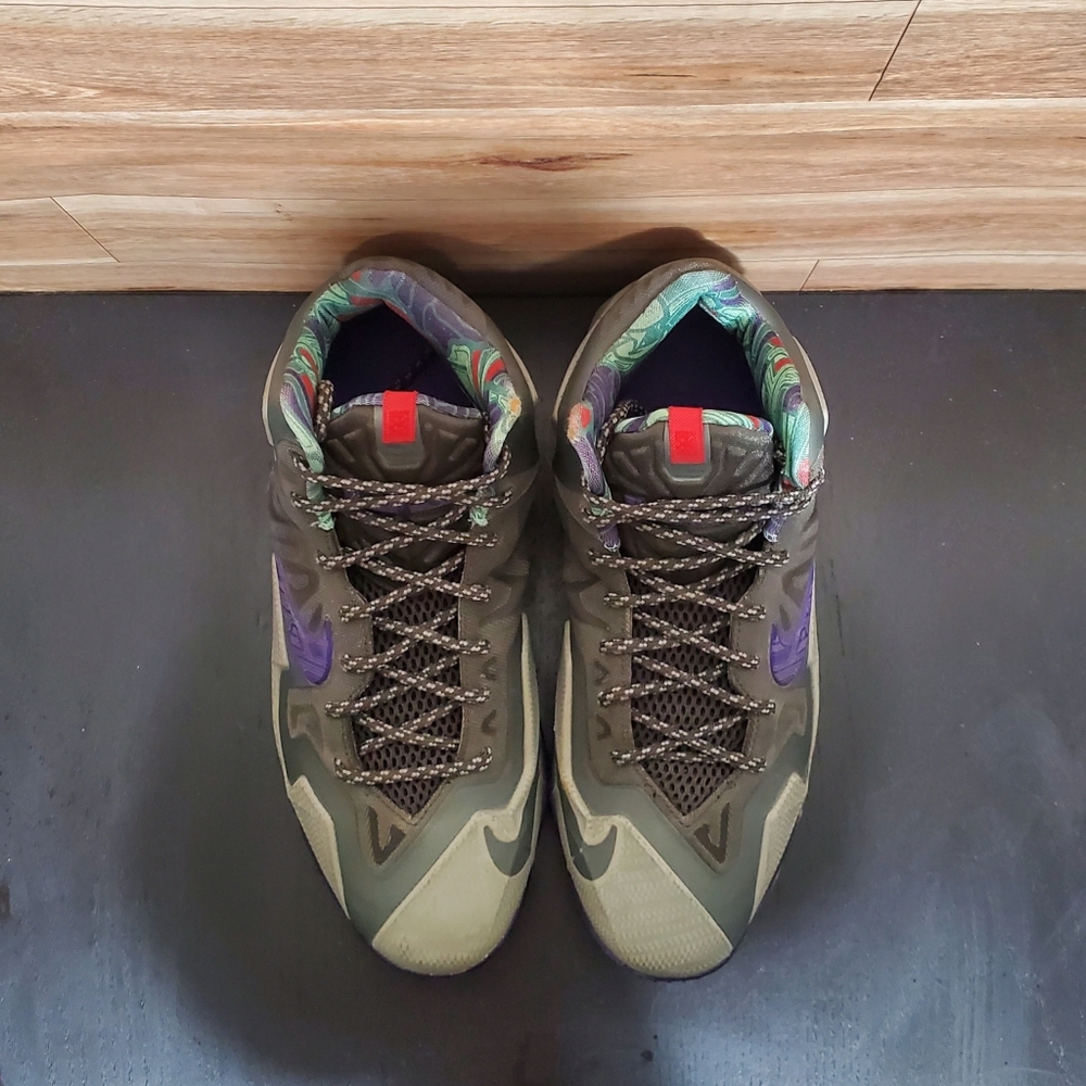 Nike Lebron 11 Terracotta Warrior Gray Shoes Women's Size 8.5 - Picture 7 of 10